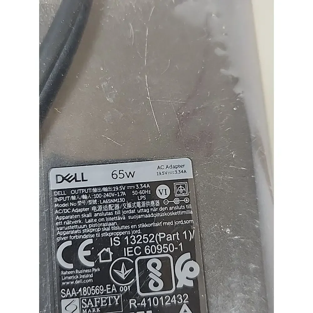 OEM DELL Genuine Original 65W AC Power Adapter Cord for Dell Latitude